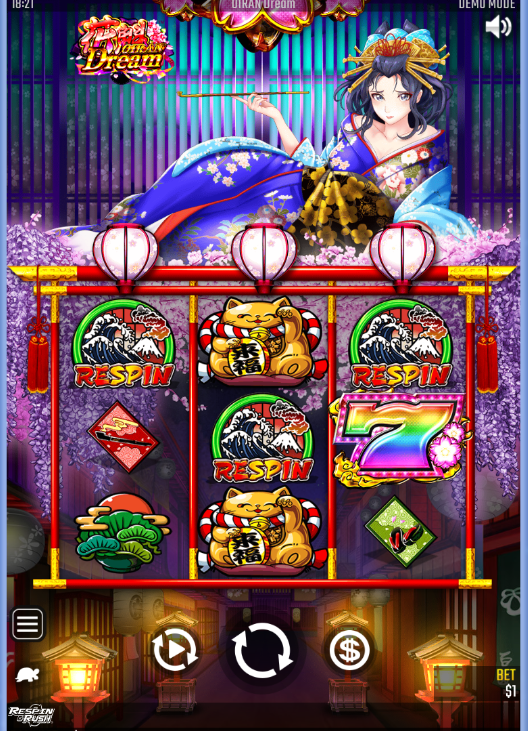 Oiran Dream(花魁(おいらん)ドリーム)のプレイ画面
